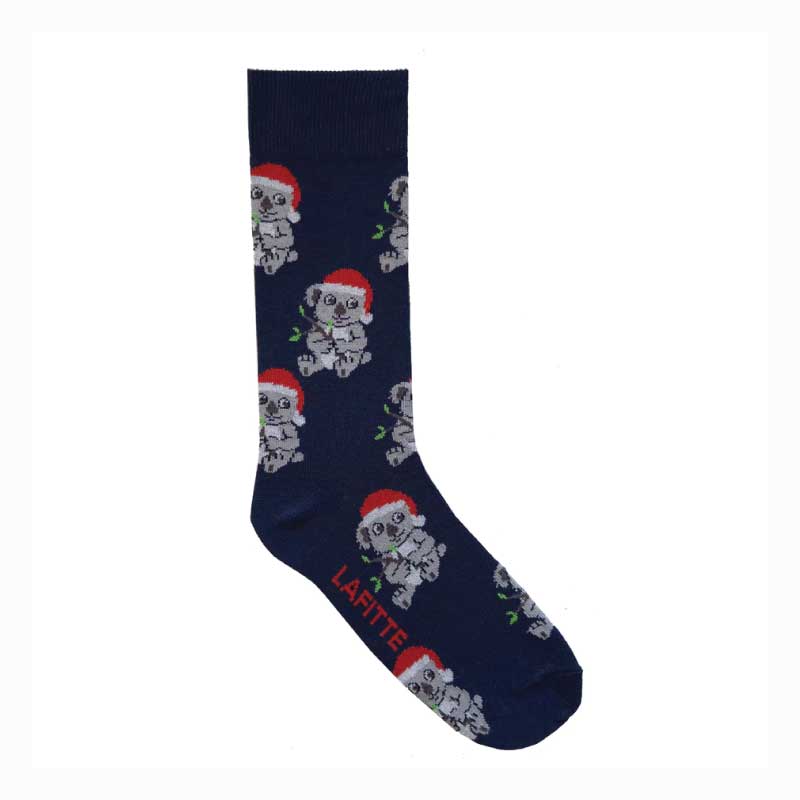 Christmas Koala Socks Navy (Mens)